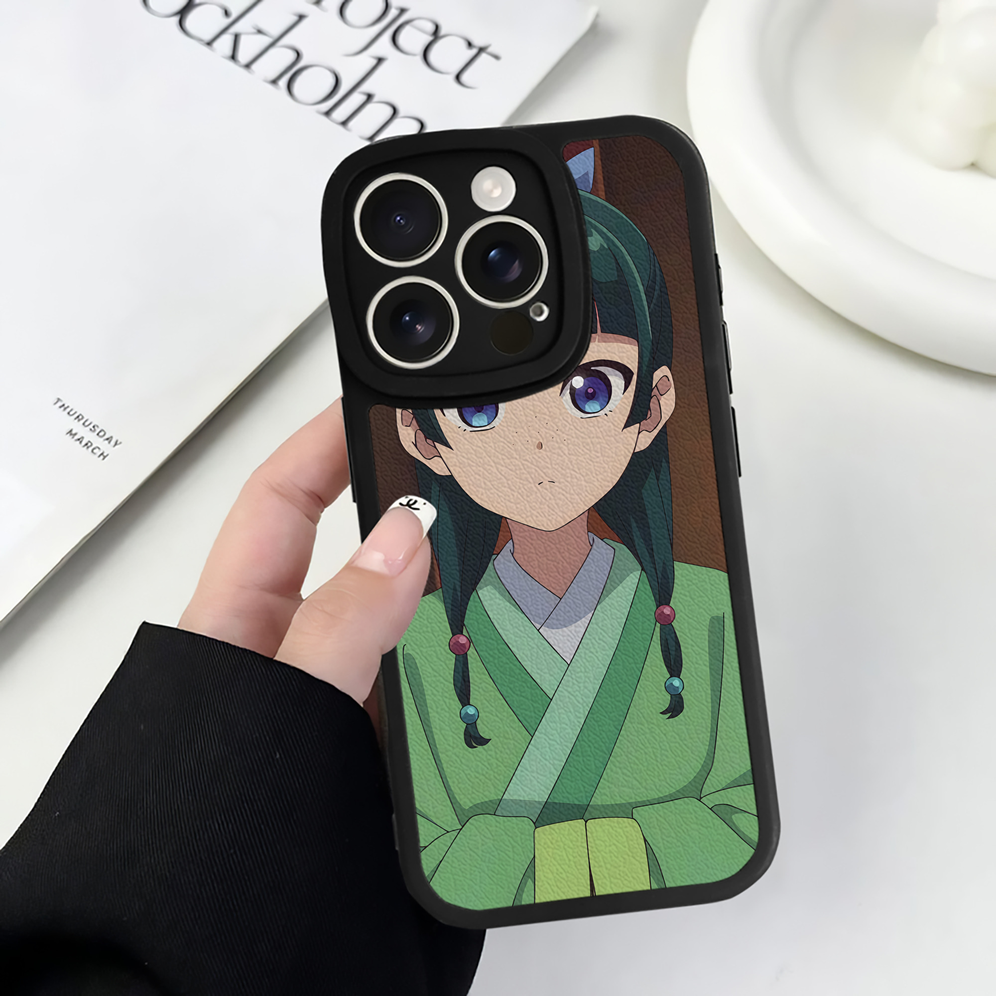 薬屋のひとりごと The Apothecary Diaries 【iPhone 16シリーズ対応】シリコンスマホケース（レザー調） 材質：シリコン